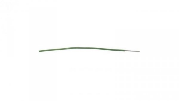 Przewód jednożyłowy linkowy, Przewód instalacyjny, 0,33 mm², 7/0,12 mm, 22 AWG, MPPE, 600 V, Zielony, dł. 100m, RS PRO