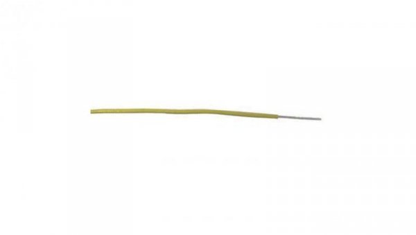 Przewód jednożyłowy linkowy, Przewód instalacyjny, 0,33 mm², 17/0,16 mm, 22 AWG, PVC, 300 V, Żółty, dł. 100m, RS PRO