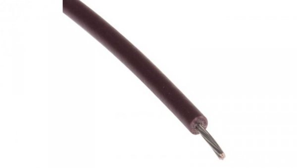 Przewód jednożyłowy linkowy, Przewód instalacyjny, 0,13 mm², 7/0,16 mm, 26 AWG, PVC, 300 V, Brązowy, dł. 100m, RS PRO