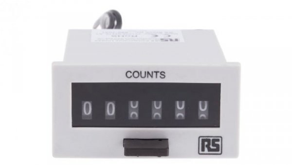 Licznik impulsów Cyfrowe 6-cyfrowy 12 V DC RS PRO