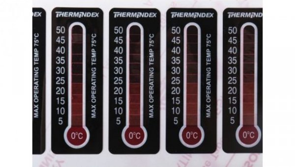 Wskaźnik temperatury — etykieta 11-skalowy
