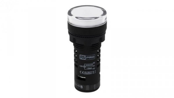 Lampka kontrolna w komplecie z układem testowym, Ø 22mm, IP65, RS PRO