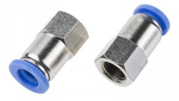 Adapter gwintowany prosty gwint – rura, 10 barów
