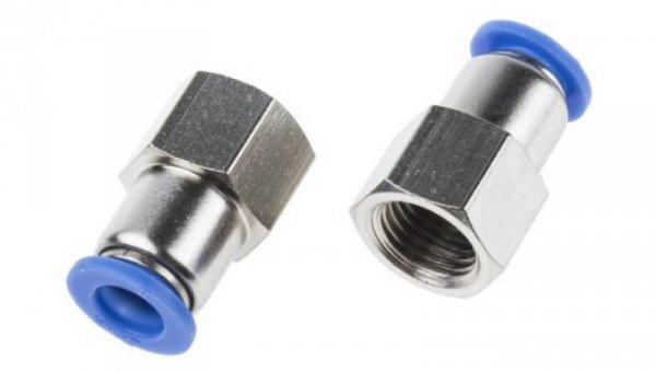Adapter gwintowany prosty gwint – rura, 10 barów