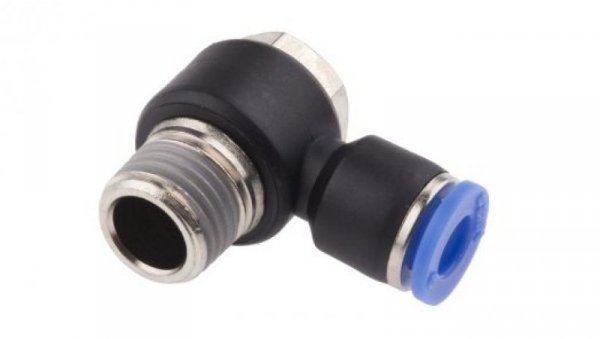 Złącze kątowe gwint R 1/4 męskie, Wciskane 6 mm RS PRO