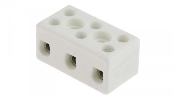 4mm² Złącze wtykowe do druku Biały 3-żyłowe, Wkręcane, 450 V