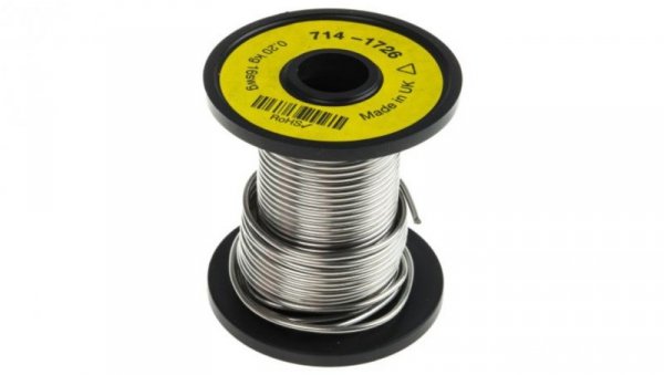 Drut oporowy +1150C Stop niklu i chromu 1.63mm Jednordzeniowy Maksymalnie +1150 C. RS PRO