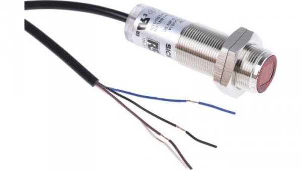 Czujniki fotoelektryczne Tłumienie tła PNP cylindryczny zakres 1→ 140 mm IP67