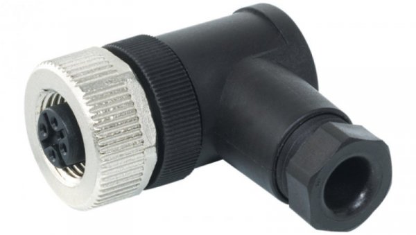 Wtyczka M12 żeńska kątowa 5-polowa zaciski śrubowe 4-6mm 7000-13001-0000000