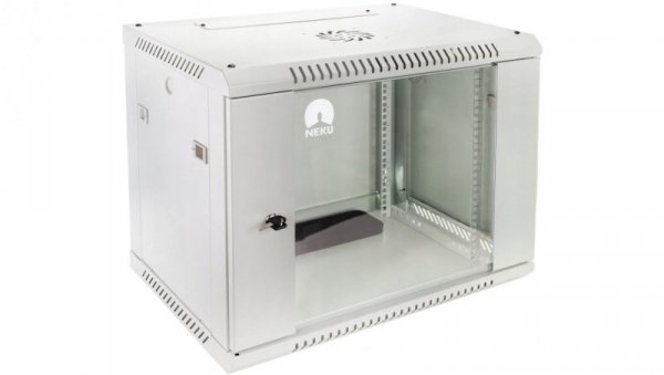 Szafa wisząca RACK 19 12U 500mm szara NEKU TS BOX