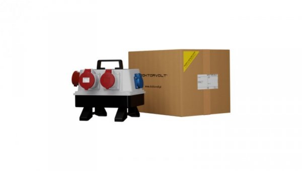 Rozdzielnica budowlana wtyczka odbiornikowa 16A BAU 32A 16A 3x230V Schuko Mennekes Doktorvolt 6176