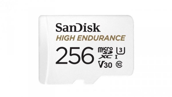 High Endurance microSDXC 256GB V30 z adapterem (rejestratory i monitoring)