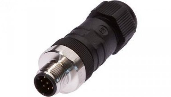 Gniazdo kablowe proste fi3-6,5mm 2A 30V -25-85stC M12 męskie 8pin IP67 VK00382H
