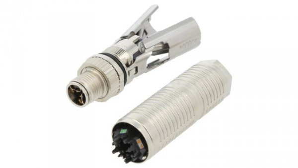 Złącze okrągłe M12 męskie proste ekranowane 8pin 250V 2327989-1