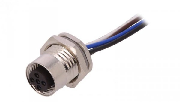 Złącze okrągłe M12 żeńskie proste 4pin 250V 0,5m T4171110004-002