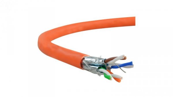 Kabel FTP kat.7 S/FTP 4x2x0,57 pomarańczowy LSOH NEKU / 50 m /