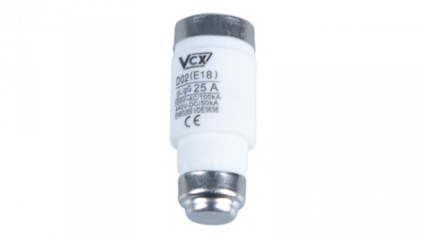 Wkładka topikowa D02 gG/gL 32A 500V AC / 440V DC- 20 sztuk