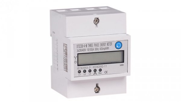 Miernik LCTEC 3-fazowy 10/100A 3x230V/400V DTS238-4 bez resetu