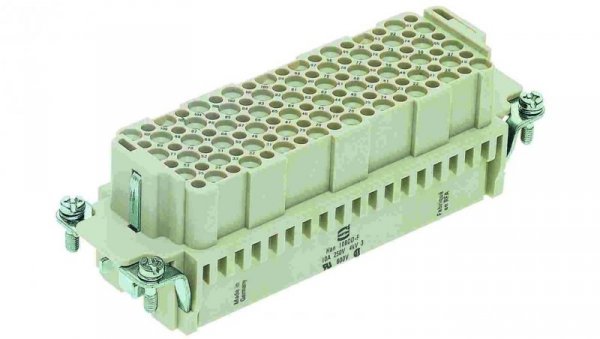 Złącze prostokątne żeńskie Han bez styków 108pin 250V 09161083101