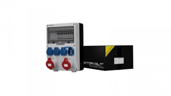 Rozdzielnica budowlana TD-S 2x32A 4x230V Schuko Doktorvolt 2183