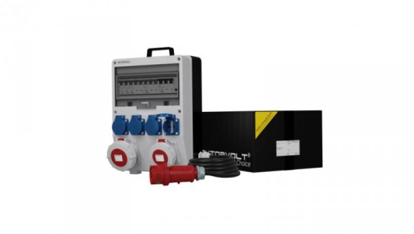 Rozdzielnica budowlana z kablem TD-SFI SKH 32A 16A IP67 4x230V Schuko Doktorvolt 9733
