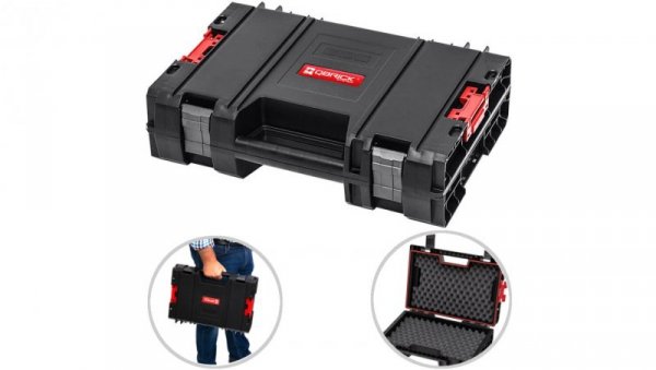 Skrzynka na narzędzia z pianką 11L systemu Pro TOOLCASE QBRICK