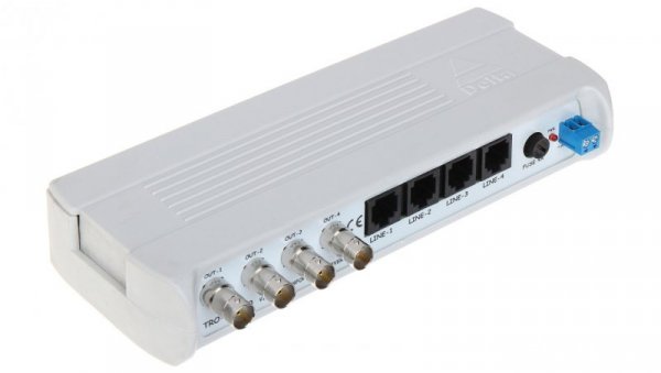 Aktywny odbiornik do przesyłania 4 sygnałów wideo + zasilanie po skrętce, AHD, HD-CVI, HD-TVI, CVBS, 4K UHD TRO-4G/400
