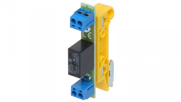Moduł przekaźnikowy zwierny 10-16VDC 10A(max), 30VDC/50VAC (max) NO na szynę DIN PK1-12-ZD