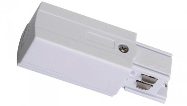 Złącze zasilające szynoprzewodu IP20 3-fazowe białe TRACK POWER CONNECTOR P-L 4W WHITE GXTR011