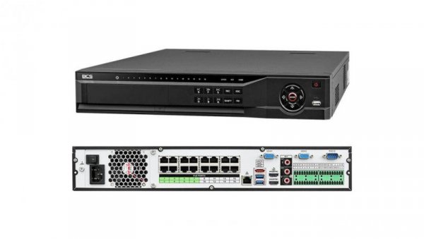 Rejestrator IP 16-kanałowy 12 Mpix BCS-NVR1604-4K-P-III