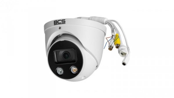 Kamera kopułowa IP metalowa stało-ogniskowa BCS-L-EIP55FCL3-Ai1 5.0 Mpx NightColor TiOC