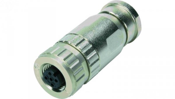 Złącze M12 żeńskie proste 5pin 60V 21033292501
