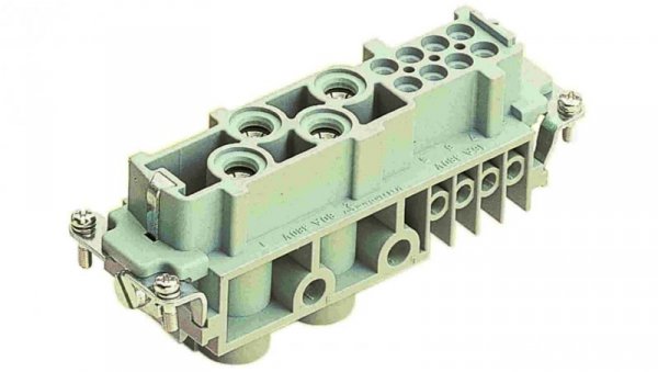 Złącze HAN prostokątne żeńskie 12pin 80A 400V 09380122701