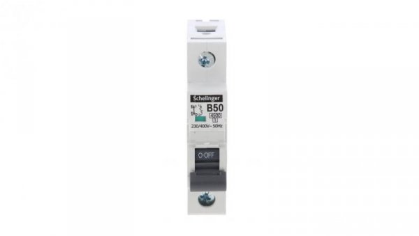 Wyłącznik nadprądowy 4,5KA 1P B 50A Schelinger A02-G7-1P-B50