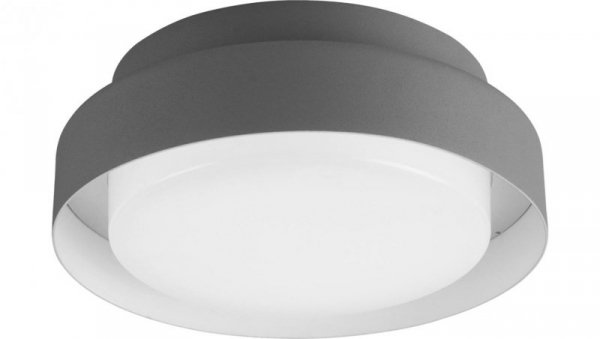 Plafon LED 15W 1000lm 4000K/neutralna IP65 zewnętrzny wodoodporny aluminium + poliwęglan szary HOUSE 15W GRAY NW GXPS082