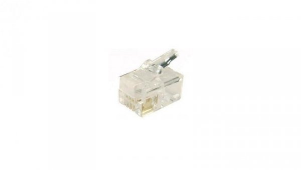 Wtyk Telefoniczny Rj11 6P/4C Op. 10 Szt IWP-6P4C-1