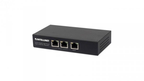 Extender PoE+ 2-portowy Gigabit 802.3at/af