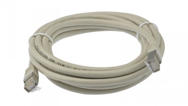 Patchcord S/FTP kat.6 PiMF kabel sieciowy LAN 2x RJ45 linka szary 10m