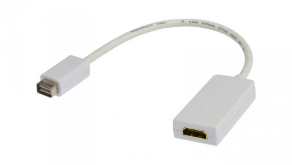 Adapter mini-DVI / HDMI FHD@60 (wtyk / gniazdo) 10cm
