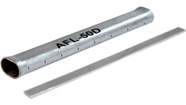 AFL-35D - złączka płasko-owalna do karbowania, do przewodów AFL 35mm2 długa