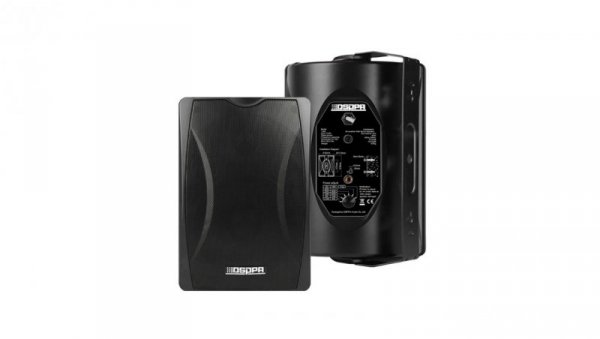 Głośnik ścienny dwudrożny 40W 100V czarny DSP8064B
