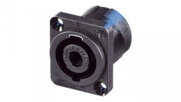 NEUTRIK Gniazdo tablicowe panelowe Speakon 4-pin czarne NL4MPXX
