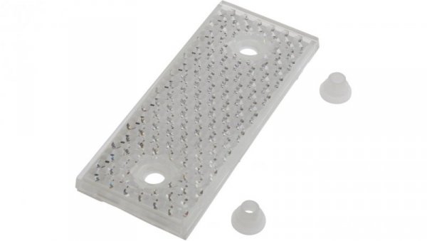 Akcesoria optyczne, odbłyśnik, 6x96x40mm, otwór na śrubę, 2xØ6,5mm, PMMA+PMMA, polaryzowany, AO000016