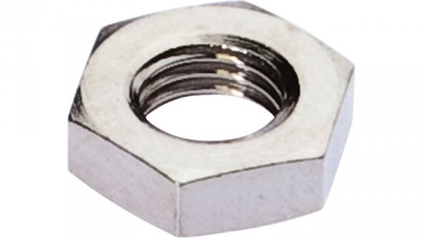 Akcesoria, nakrętka sześciokątna, M8x1, rozmiar klucza 13 mm, mosiądz niklowany, AY000024
