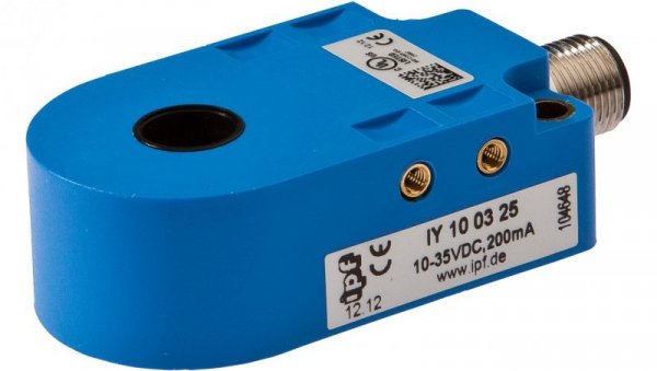 Czujnik indukcyjny, 20x71x35mm, pierścień 10.1, 10-35V DC PNP NC/NO, złącze M12 3pin, IP67, IY100325