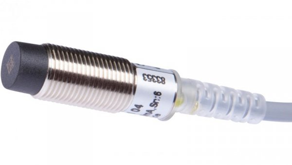Czujnik indukcyjny, M12x1 dł. 37, Sn: 6, 10-30V DC, NPN NO, kabel 2m PVC, IP67, IN121104