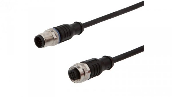 Kabel połączeniowy, 0,3 m, M12 żeński (gniazdo) 5-pinowy prosty, M12 męski (złącze) 12-pinowy prosty, VK03E211