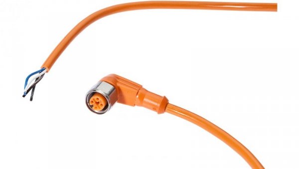 Kabel połączeniowy, 10m, M12 żeński (gniazdo) 4pin kątowy, Końcówka wolna, 4x0,25mm², PVC, VKA0A332