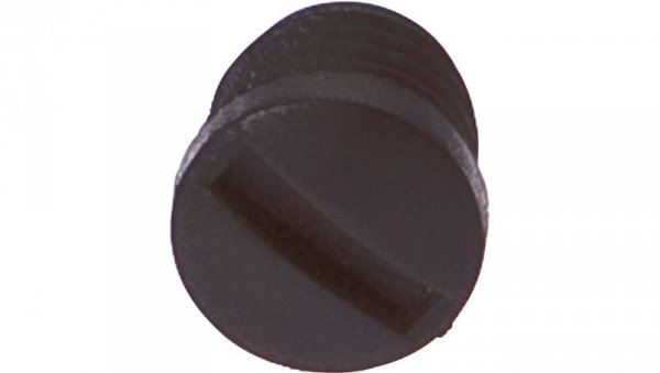 Zaślepka gwintowana, M8, plastik, czarna do rozdzielacza, VK000034
