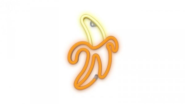 Neon LED BANAN biały żółty Bat + USB FLNE10 Forever Light